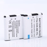 2 팩 NB-11L 1000mAh 배터리 + 충전기 + 플러그 어댑터 캐논... A2400 A2500 A2600 A3400 A3500 A4000 110 11 : 스마트랩팩토리구대9