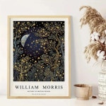 모리스 문 별이 빛나는 하늘 숲 벽 아트 인쇄 캔버스 회화 포스터 그림 거실 침실 식당 홈 장식 1. G2522-1 : 글로벌플랙스7호점