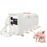 돼지 포유기 젖먹이기 관리 축사 송아기 가축용 사료 먹이기 젖 사육장 인공포유기 젖먹이 소리 8구 젖꼭지 10개 : 지호 글로벌