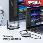 UGREEN 무선 스크린 프로젝터 HDMI 익스텐더 비디오 송신기 및 리시버 키트 TV PC PS5 모니터용 전송 동글 5G 50M : 팔공산업자재