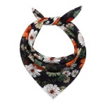 여성 남성용 LJ NN 플로럴 나 21 56인치 스퀘어 코튼 스카프 밴드 비치 캠핑 러닝 1 Beige floral : 링크허브마켓