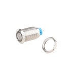 1PC 12MM ANTI VANDAL 금속 푸시 버튼 스위치 흰색 녹색 순간 3V 높은 : 다발총마켓