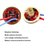 모드 메모리 포함 무단 디밍 LED 드라이버 회로 기판, T6 L2 U2 XPL SST20 손전등용, 17mm, 20mm, 7135x6 AMC7135 x 6 : 홈스윗홈몰