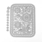 카드 제작용 꽃 금속 절단 다이 엠보싱 다이컷 스크랩북 제작 1. H3810 : 마리아글로벌5호점