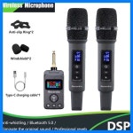 무선 블루투스 마이크 핸드헬드 노래방 DSP 휘파람 방지 리버브 무대 홈 엔터테인먼트 ktv 회의용 : attiatti9