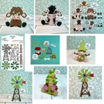 풍차 농장 암소 어린 금속 절단 다이 스크랩북 일기 장식 스텐실 엠보싱 템플릿 인사말 카드 1. F5971-stamps : 호걸쇼핑10호점