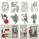 축제 숲 금속 절단 다이 크리스마스 트리 컷 스크랩북 앨범 카드 제작 장식 종이 공예 파티 결혼식 1. H8782 : 호걸쇼핑35호점