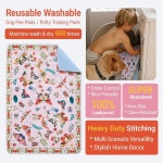 개와 고양이를 가능한 40 세탁 26인 패드 2팩 위한 6CM 소변 66CM 핑크 101 Large Pink : 효성동민턴