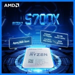 새로운 AMD Ryzen 7 5700X 8코어 16스레드 65W 7NM L3=32M B550 3.4GHz 게이밍 프로세서 DDR4 팬리스 : moa0116