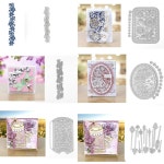 카드 제작용 꽃 금속 절단 다이 엠보싱 다이컷 스크랩북 제작 1. H3810 : 마리아글로벌5호점