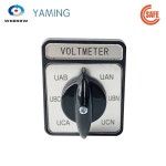 CA10 전압계 캠 스위치 3 상 4 와이어 7 20A 690V 전환 로터리 셀렉터 12 단자 LW26 YMW26 : 원스탑상사