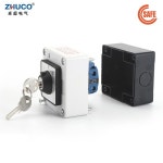 ZHUCO SZW26/LW26-20 ON OFF 20A 1상 4 나사 방수  방진 밀폐형 상자가  범용 캠 전환 키 스위치 : 원스탑상사