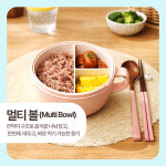 [데코앤키친] 홀로홀로 전자레인지용 보관용기 냉장 냉동 멀티볼 & 후레쉬볼 3종, 1.멀티볼/핑크, 1세트 : 데코앤키친