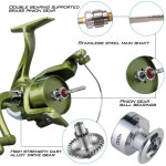 Sougayilang 스피닝 낚시 릴 1000-4000 시리즈 5.2:1 기어비 및 12BB 루어 왼쪽 오른손 스왑 Pesca : 플로랄라이프