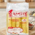 PC방 음식 치즈떡도그 1kg 간식 술안주 캠핑 분식집 식자재 가정용 냉동 떡꼬치 핫도그 : 하빈당