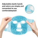 SPA 아이스 콜드  핫 히트 풀 페이스 아이 마스크 수면 아이스팩 얼굴 붓기 완화 다크서클 젤 비즈 압박 여성용 : 제스120