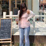 리안 셔링 리본 나시 블라우스 A1134 : 어썸하비
