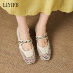 LIYIFB 짜임 스트랩 메리제인 펌프스 로우힐 3cm 빅사이즈 여성구두 265-210 : LIYIFB슈즈