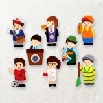 직업 학습 2탄 8종 진로 체험 펠트 인형 교구 탐구 학습 완구 교육용 장난감 : 투밀리언1