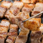 칠레산 삼겹살 1kg 아그로수퍼 캠핑 스테이크 보쌈 구이용 돼지고기 냉삼 냉동삼겹살 : 갈비맛집1995