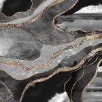 캔버스 포스터 블랙 골드 라인 대리석 질감 화 프레임 프린트 북유럽 거실 그림 1. H4454-A : 마리아글로벌9호점