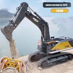 2026년형 후이나 1592 RC 굴삭기 1:14 스케일 28채널 2.4G 합금 원격 조종 엔지니어링 크롤러 트랙터 어린이 선물 : item0120