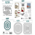 월 런웨이와 링 스크랩북 다이어리 장식 스텐실 엠보싱 템플릿 인사말 카드 수제 1. F9126-dies : 호걸쇼핑49호점