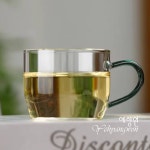 [다도 다기] 예향원 대만 수정유리 컬러 핸들 크리스탈 찻잔 2개 세트 C-5823 : 예향원