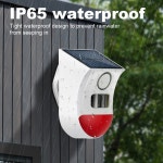 스마트 리모컨 야외 충전 보안 사운드 알람 감지기 센서 농장 정원 태양광 적외선 사이렌 : 서원글로벌스