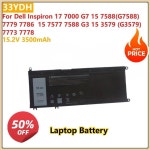 3500mAh 33YDH 노트북 배터리 델 인스피론 17 7000 15 7588(G7588) 7779 7786 7577 7588 G3 3579 (G3579) 7773 7778용 : 한라물산6