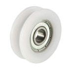 2 5mm 딥 메탈 화이트 그루브 링 볼 풀리 가이드 V 레일 휠 8x30x11mm : 브리노크
