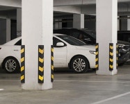 지하주차장 코너 보호대 좁은골목 차량입구 충격 방지 고휘도반사 기둥 패드 : DC아울렛