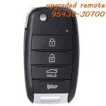 [호환품]DIYKEY 95430-J0700 업그레이드된 개선형 리모컨 키 포브 현대 호환 엑센트   434MHz NYOSYEC4TX1707 4D70 칩 : 루나벨스토어