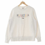 필라 아이보리 면혼방 루즈핏레인보우자수레터링스웨트셔츠 [L] 구제구구공 : 광장시장