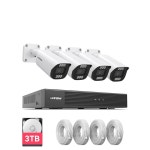 VIEW 4K 8MP 8CH 실내외 시스템 IP NVR 가능 POE 확장 카메라 16CH KIT848001 : 듀얼리움