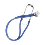 쉬운 농장 동물 심장 박동 탐지를위한 50LF 고무 코팅 수의학 청진기 : 라이트코