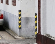 지하주차장 코너 보호대 좁은골목 차량입구 충격 방지 고휘도반사 기둥 패드 : DC아울렛