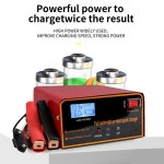 12V/24V 오토바이 배터리 충전기 (클립 포함) 빠른 충전 자동차 점프 스타터 배터리 감지 기능 (트럭 농기계용) : 비비드코지몰