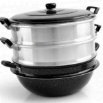 업소용 대용량 3단찜기 46cm 다용도 3단찜기 46cm 킹크랩찜 만두찜기 대형찜솥 식당찜기 조리용품 개별손잡이 : 매리어 스토어