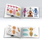 3D 펜 복사 인쇄 그림책, 50개 이상의 패턴 이미지, 동물 운송 건물 포함, 드로잉북 DIY 선물 (대형 A) Large A+B(2 Books : 도토리다람쥐몰