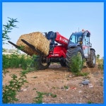 YG H1840 4000kg 17.5m 다기능 디젤 농업용 텔레스코픽 포크리프트 로더 텔레핸들러 : 더글로팜