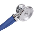 쉬운 농장 동물 심장 박동 탐지를위한 50LF 고무 코팅 수의학 청진기 : 라이트코