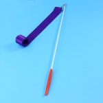 4개의 리본 트위링 체조 파티 호의 스트리머 다채로운 : 지성글로벌-