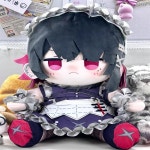 플러시 게임 ZZZ Zenless Zone Zero Shark Girl Ellen Joe 40cm 인형 장난감 앉아 바디 의류 의상 마그네틱 테일 코스프레... 