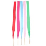 5pcs 체조 댄스 리본 1 5M 10CM 나무 밝은 혼합 색상 어린이 피트니스 장식 트리머 파티 예술적 : 지성글로벌-