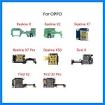 SIM 카드 리더기 소켓 트레이 슬롯 마이크 모듈 보드 신호 안테나 연결 플렉스 케이블, OPPO Realme X Pro X50 Find 용 : 더몽테크