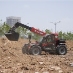 YG H1840 4000kg 17.5m 다기능 디젤 농업용 텔레스코픽 포크리프트 로더 텔레핸들러 : 더글로팜