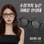 젠틀몬스터 안경 롭 ROB 블루라이트 차단 블랙 카키 가벼운 뿔테 티타늄 남성 여성 : GLASSCODE3927