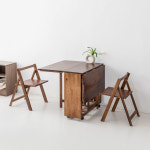 소로홈 4인 원목접이식테이블세트 BDC45 아카시아 1200x800mm, 브라운 8265.9908 : 마켓비 공식스토어