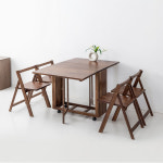 소로홈 4인 원목접이식테이블세트 BDC45 아카시아 1200x800mm, 브라운 8265.9908 : 마켓비 공식스토어